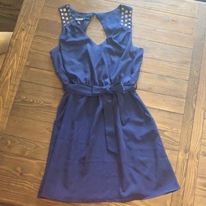 Blue, Studded Dress - Size L